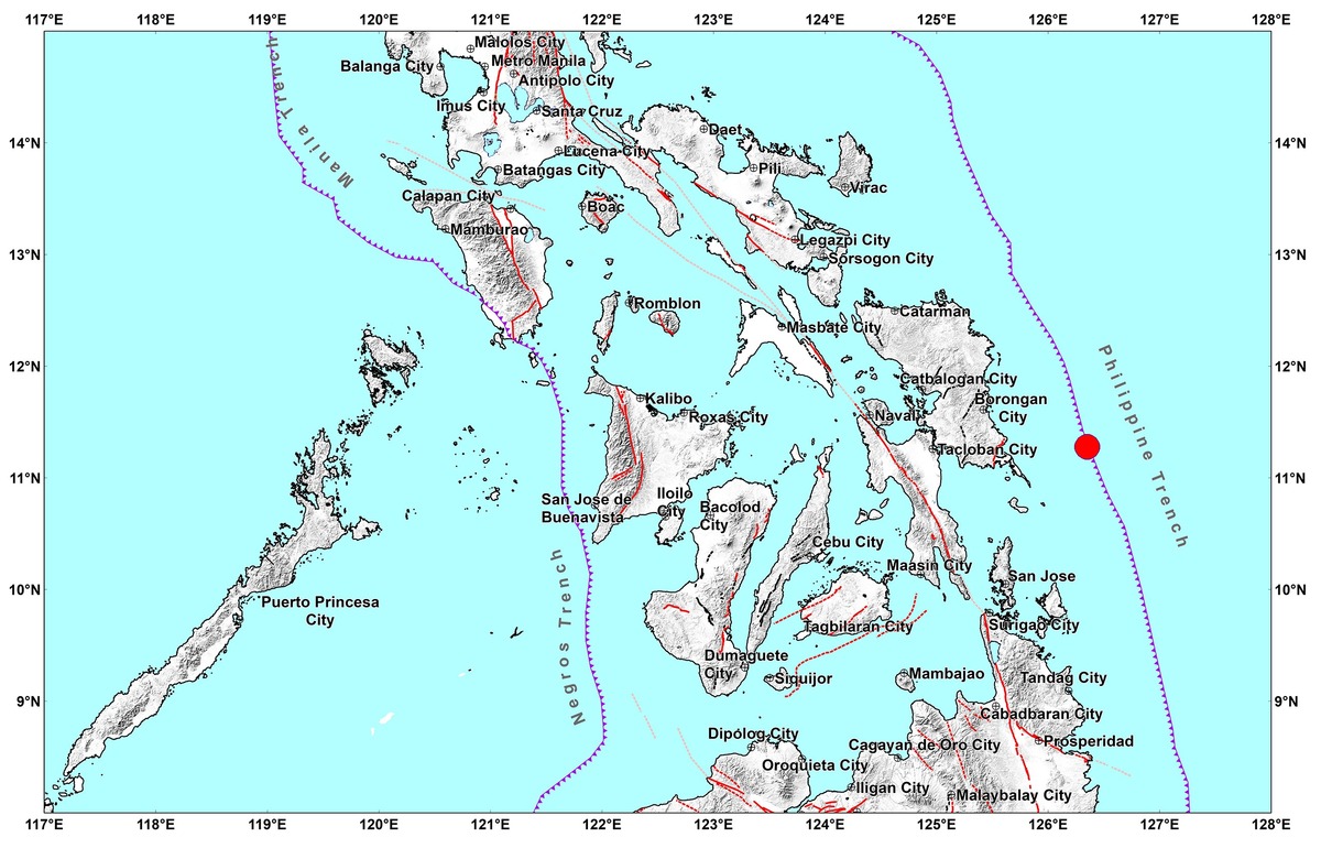 Eastern Samar hit by 4.0 magnitude earthquake; no damage expected