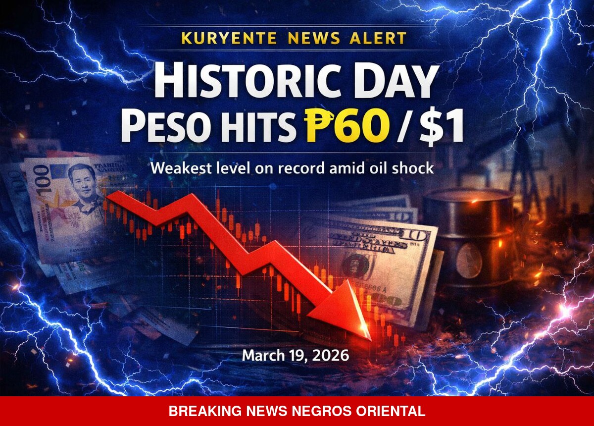 Philippine Peso Breaches 60 Against US Dollar Amid Oil Price Surge