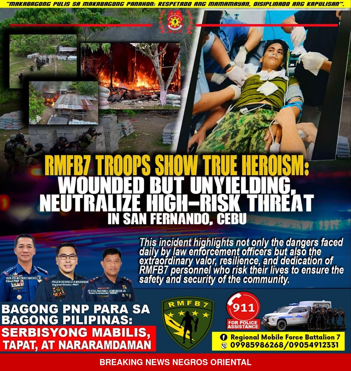 San Fernando, Cebu: Gunfight Erupts After Vendor Shooting; Officer Wounded