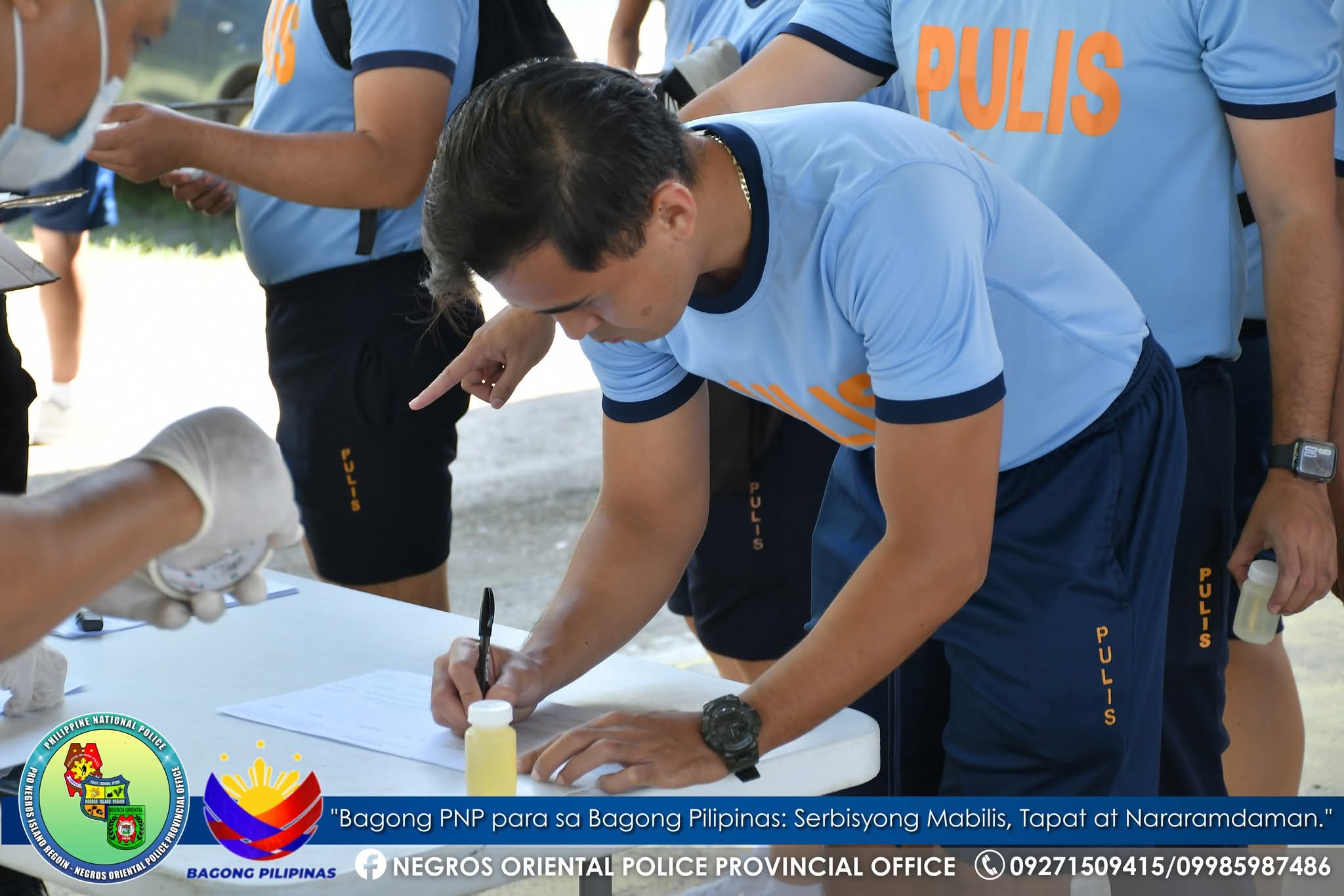 Negros Oriental Police Conduct Mandatory Drug Test for Personnel