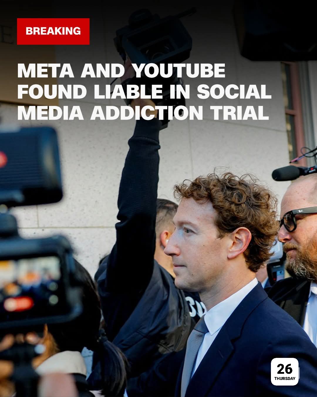 Social Media Giants Meta, YouTube Liable in Addiction Case