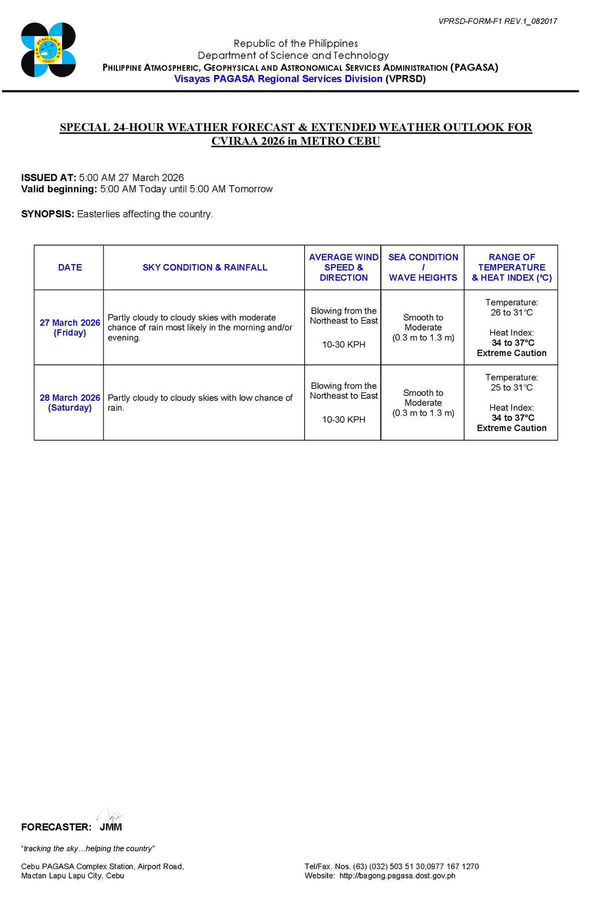 Visayas Weather: Rain, Lightning Possible in Some Areas - PAGASA