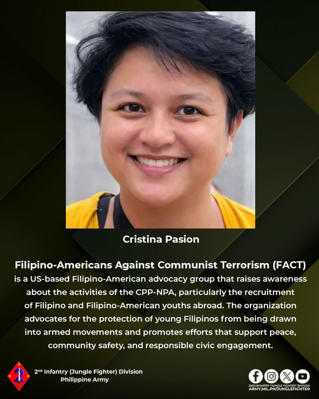 Military Validates Reports of CPP-NPA Targeting US-Based Filipinos