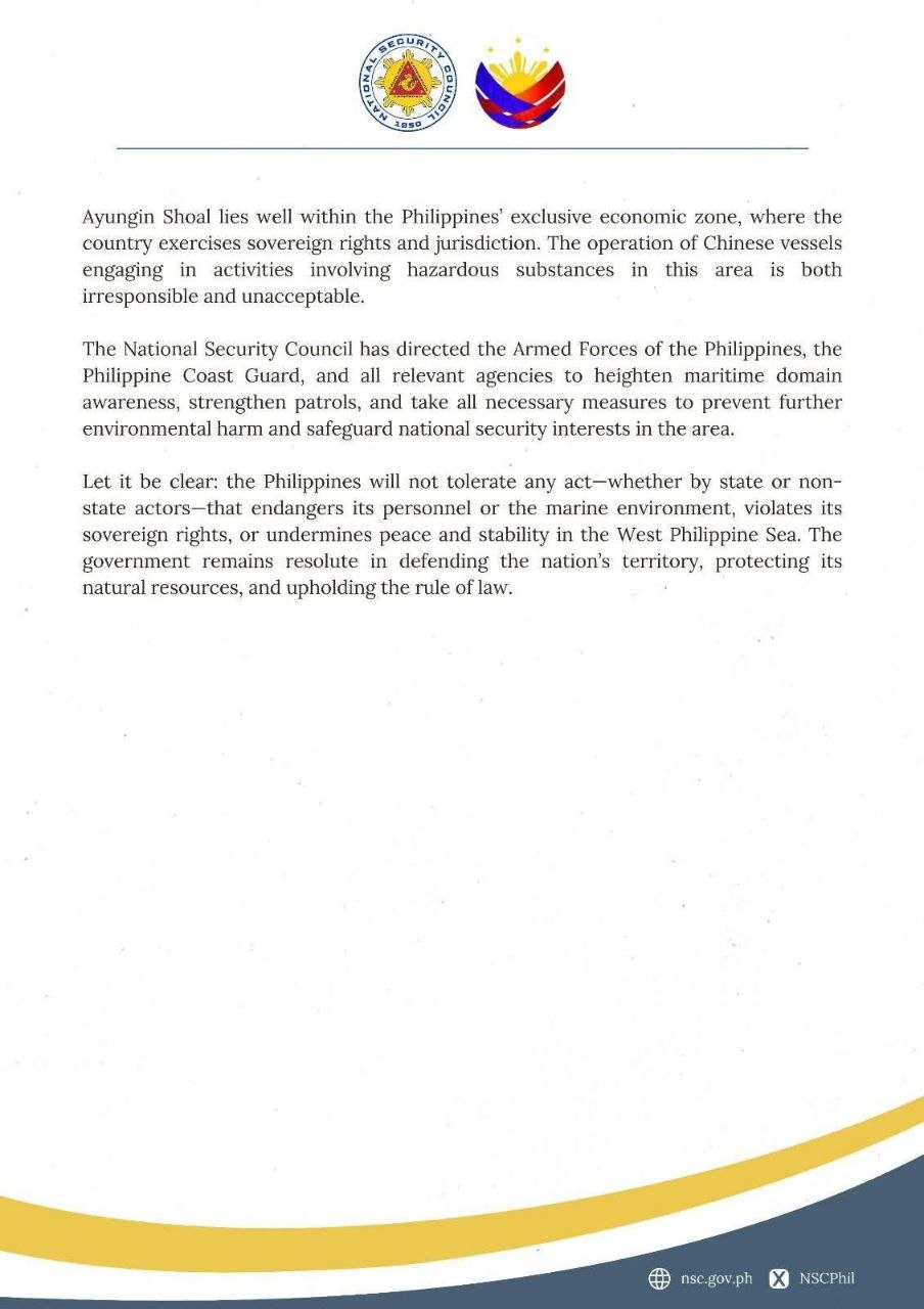 Lab Tests Prove Chinese Vessels Deployed Cyanide in WPS Waters