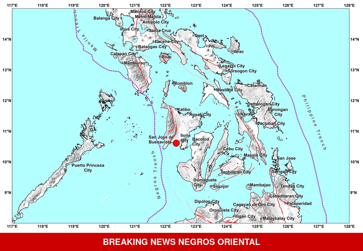 Iloilo experiences 4.3-magnitude tremor; PHIVOLCS says no harm done
