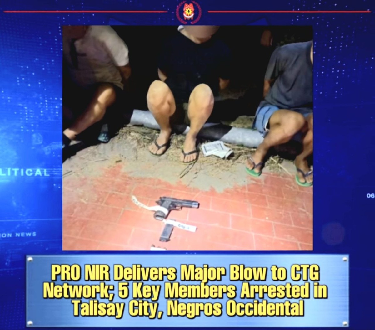 Negros Occidental: 5 Communist Rebels Arrested in Major Op