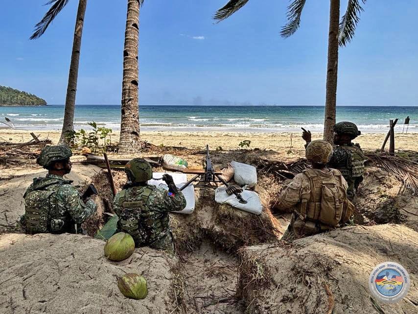 Joint Forces Execute Large-Scale Beach Defense Training in Palawan