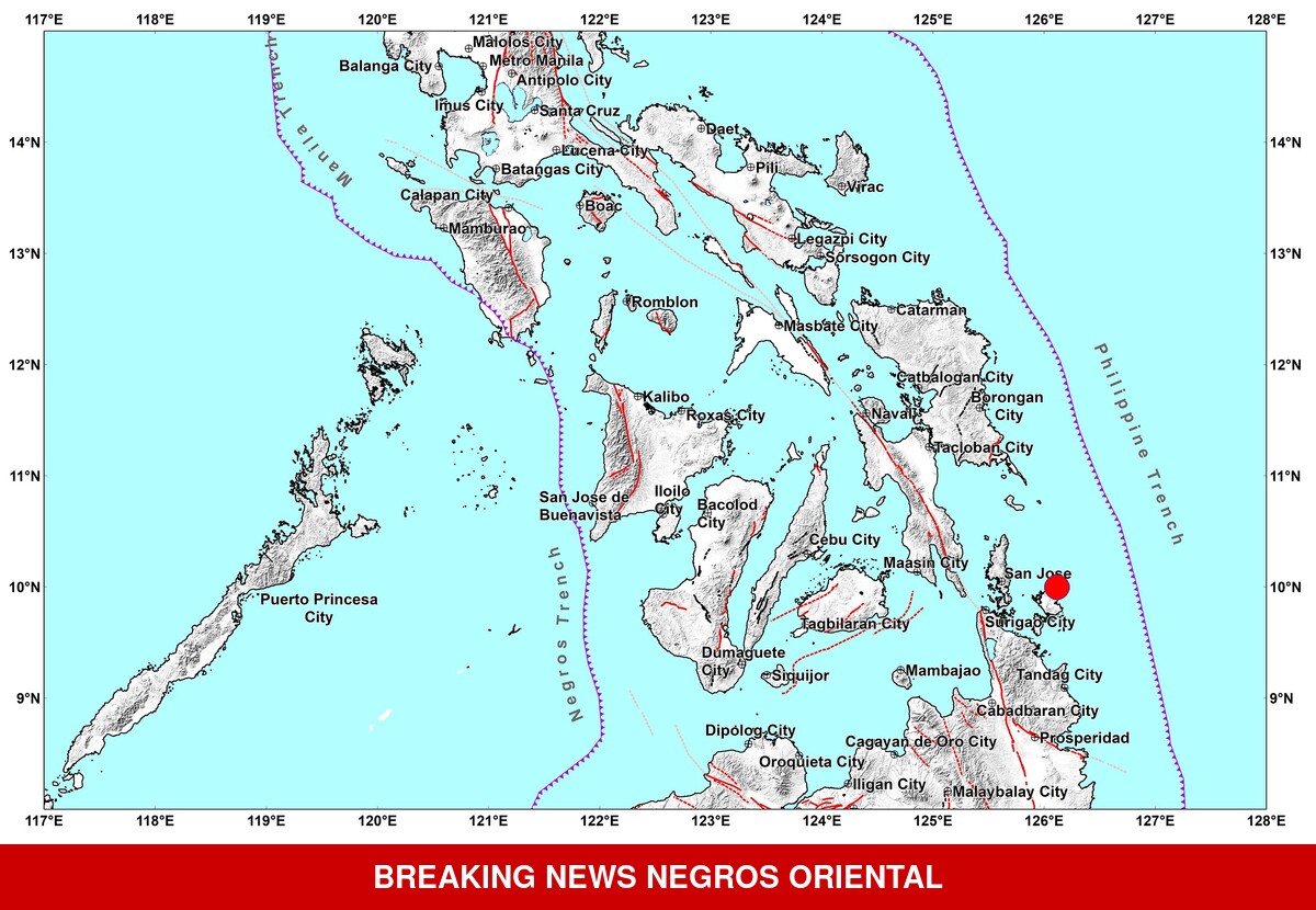 M4.6 Quake Near Surigao del Norte Rattles Southern Leyte Towns