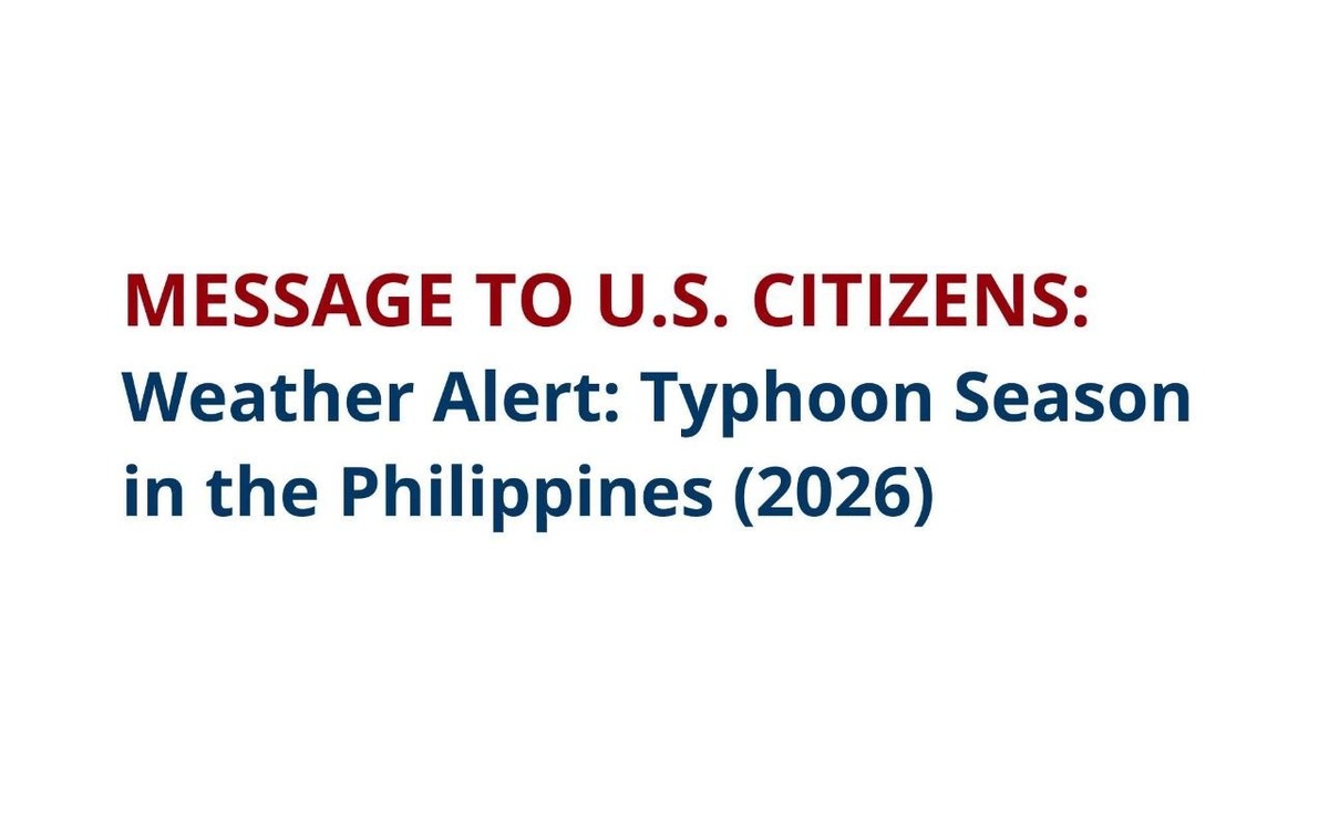 US Embassy Manila Warns Americans on 2026 Typhoon Season