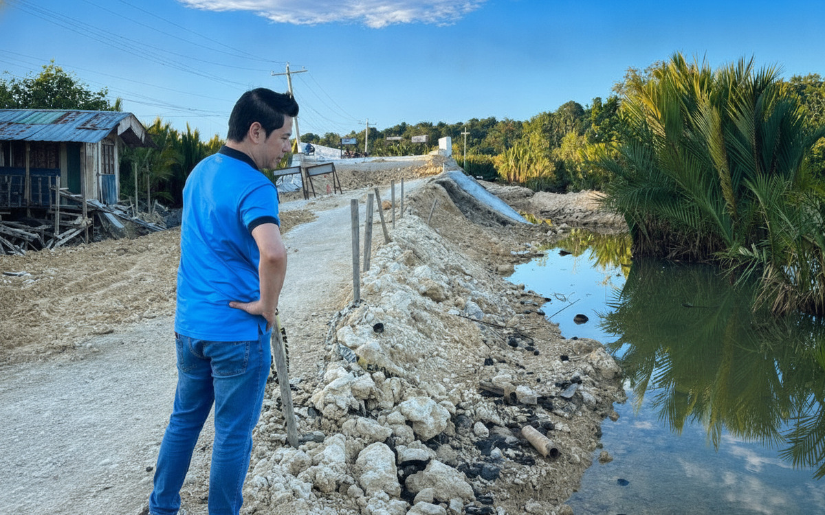 Bohol's Bato Bridge Shut Down After Approach Section Caves In