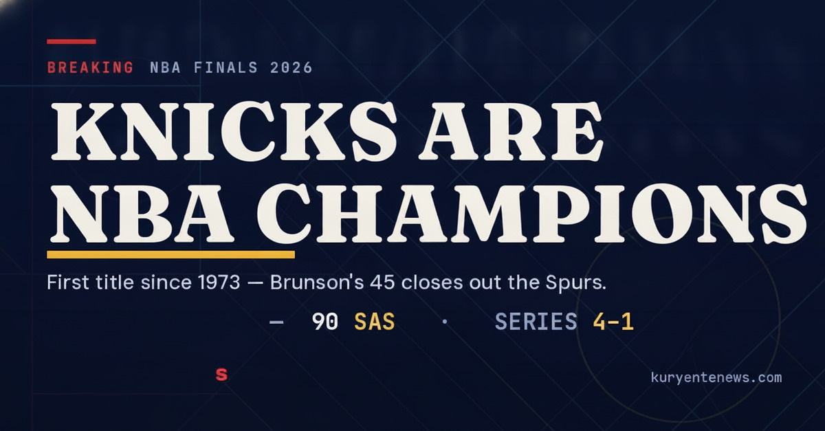 Knicks Capture First NBA Title in 53 Years, Down Spurs 94-90