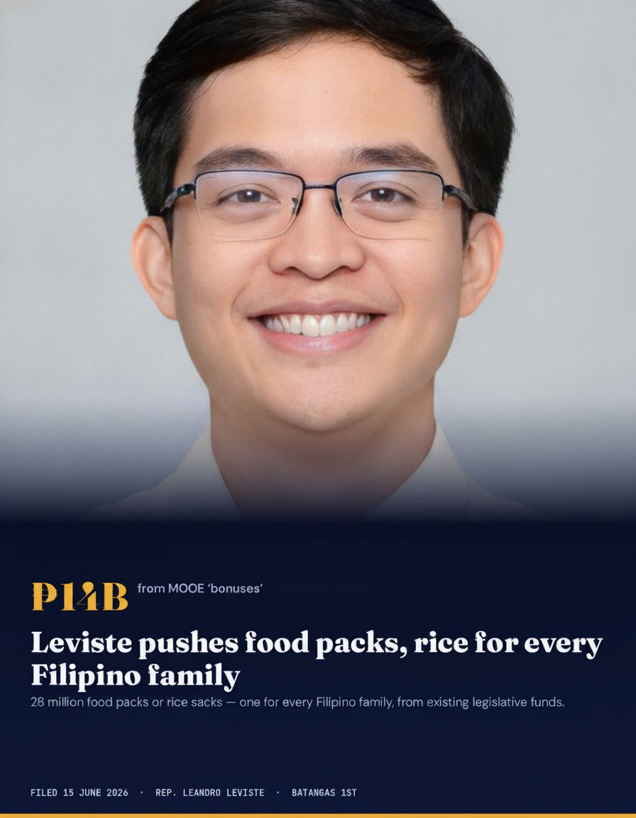 Batangas Lawmaker Pushes ₱14B Legislative Fund Shift for Rice Aid