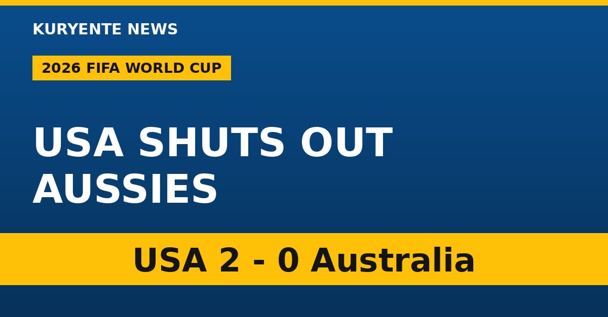 United States Defeats Australia 2-0 in Group D World Cup Opener
