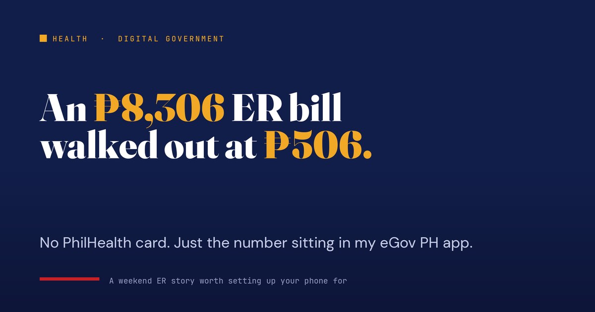 How a ₱8,306 Hospital Bill Dropped to ₱506 With Just a Phone App