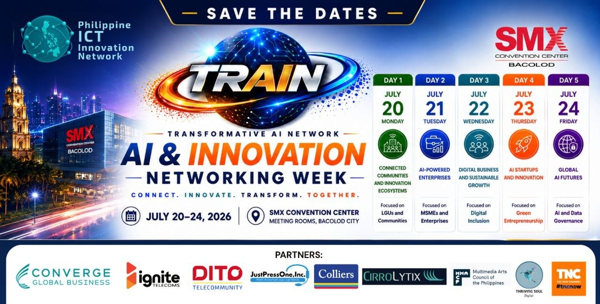 Bacolod to Host TRAIN 2026 AI and Innovation Week