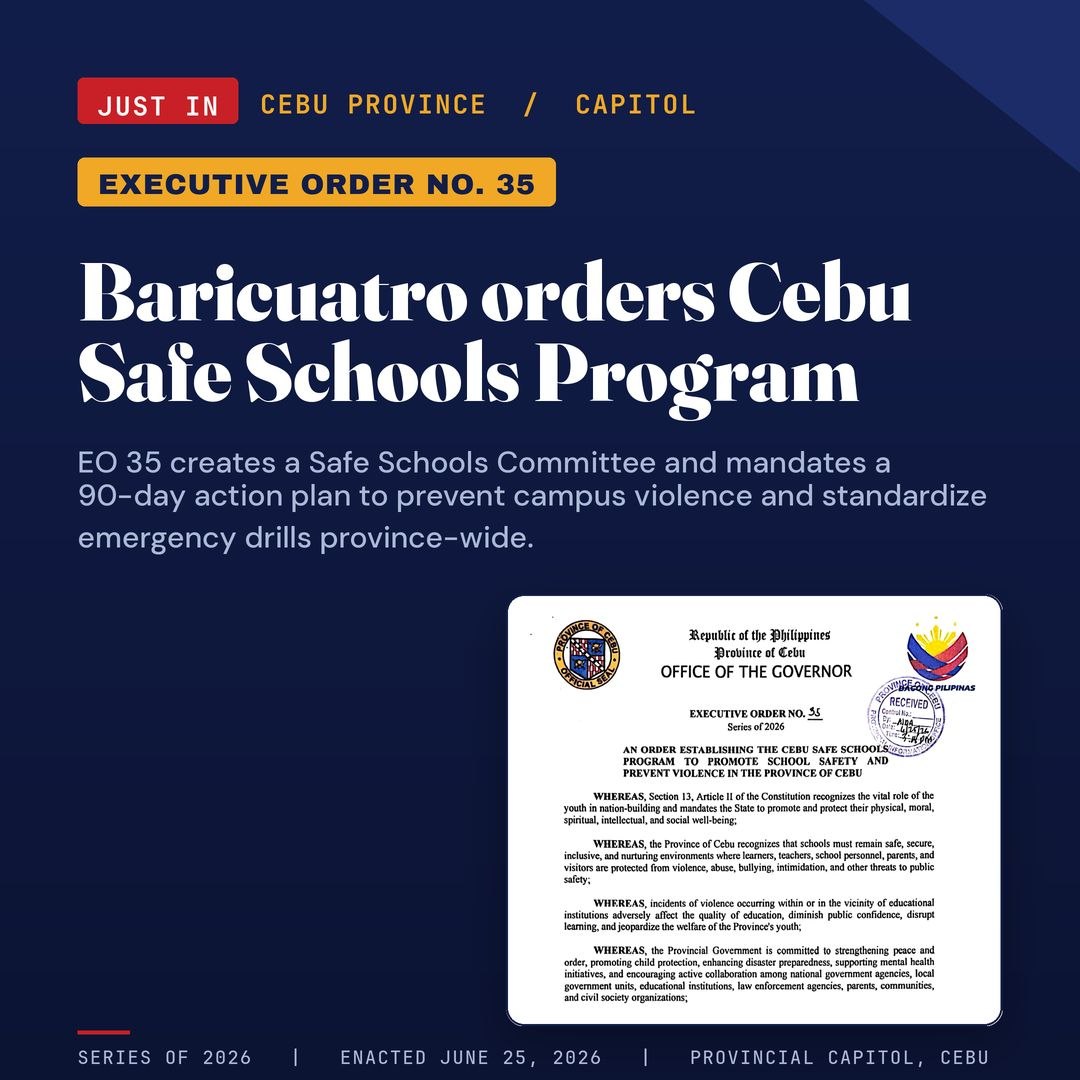 Cebu Province Launches School Safety Program Under New EO