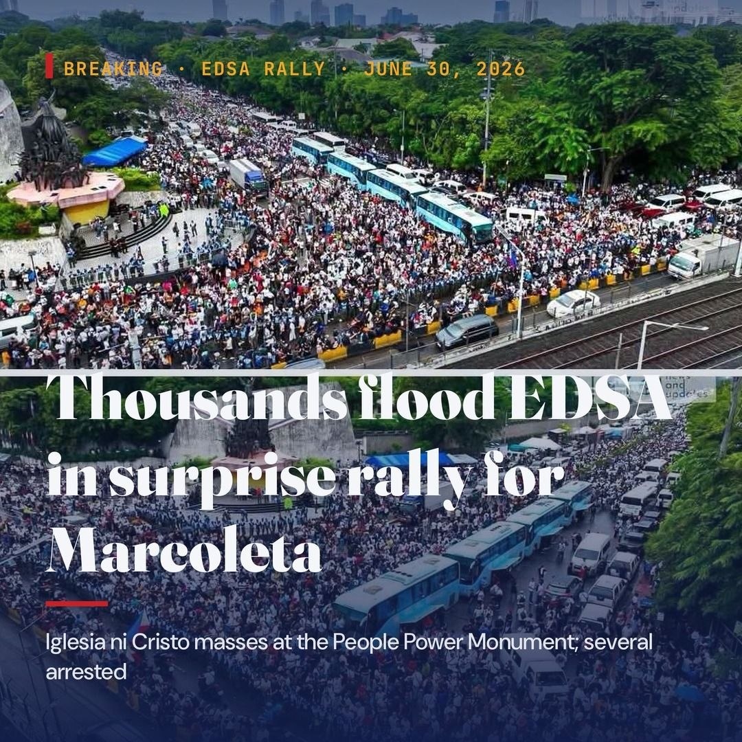 INC Mobilizes Tens of Thousands on EDSA in Unannounced Marcoleta Rally