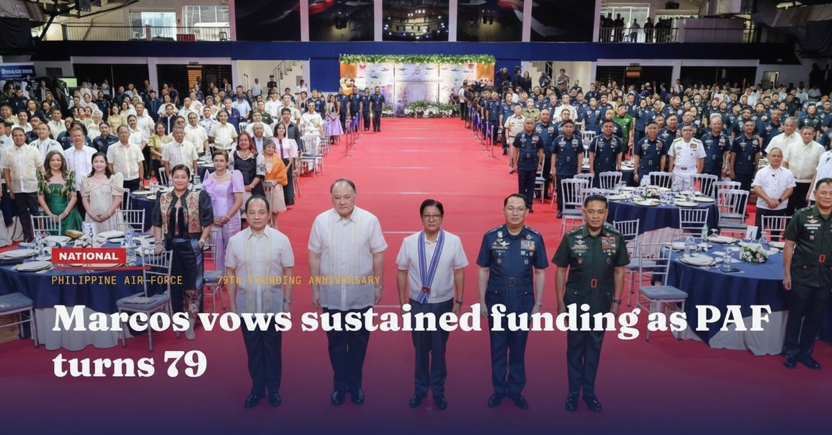 Marcos Vows Steady PAF Funding at 79th Anniversary Rites