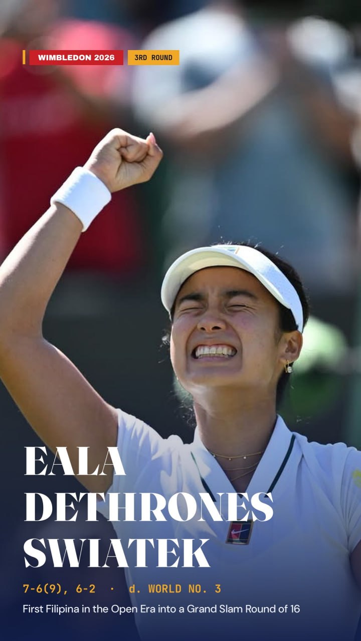 Alex Eala Beats Swiatek, Makes Wimbledon Round of 16