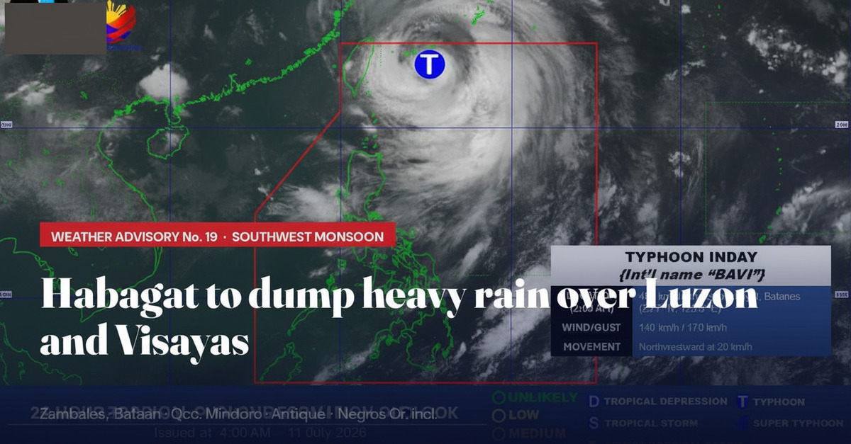 Negros Oriental Weather: Heavy Rain from Habagat — July 11