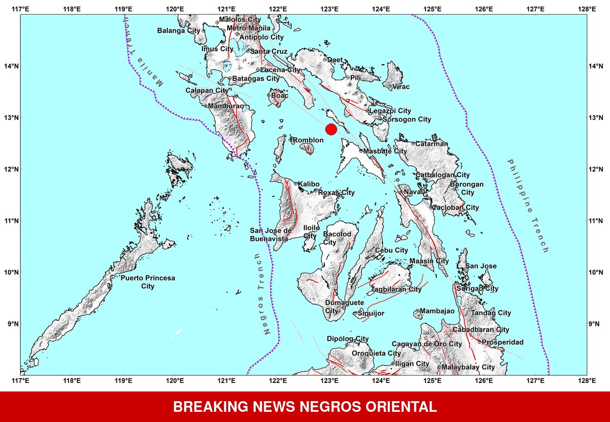 Shallow 5.4 Quake Off Masbate Coast Rattles Multiple Provinces