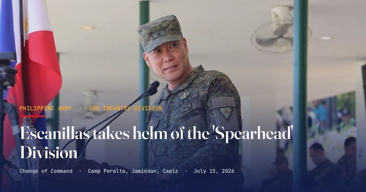 Escanillas Takes the Helm of the Army's 3rd Infantry Division