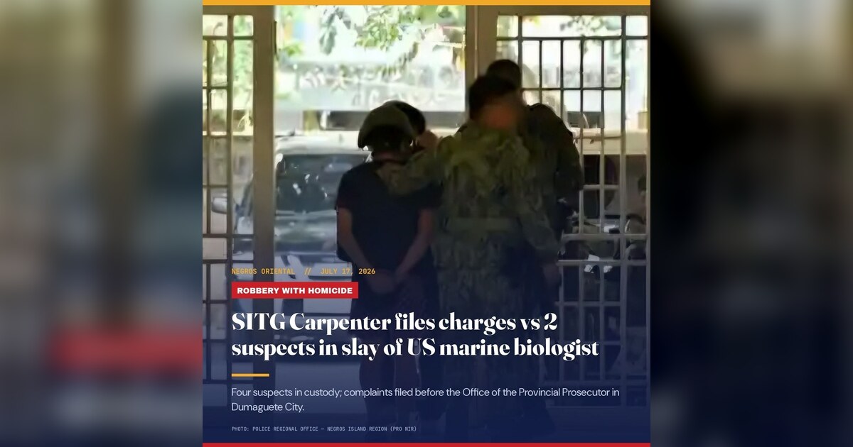 Dumaguete: Robbery-Homicide Charges Filed in US Biologist Slay