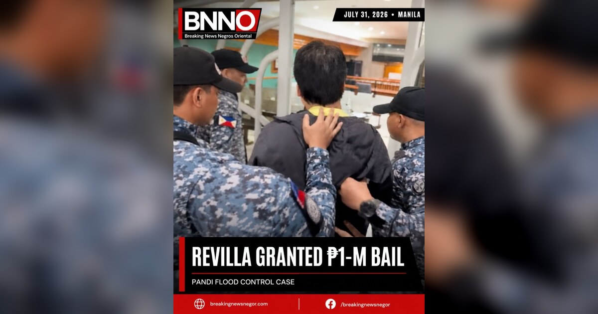Sandiganbayan Allows Revilla to Post ₱1-M Bail in Ghost Project Raps