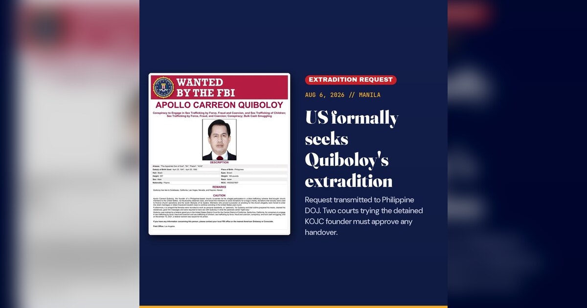 Washington Files Official Extradition Bid for KOJC Preacher Quiboloy
