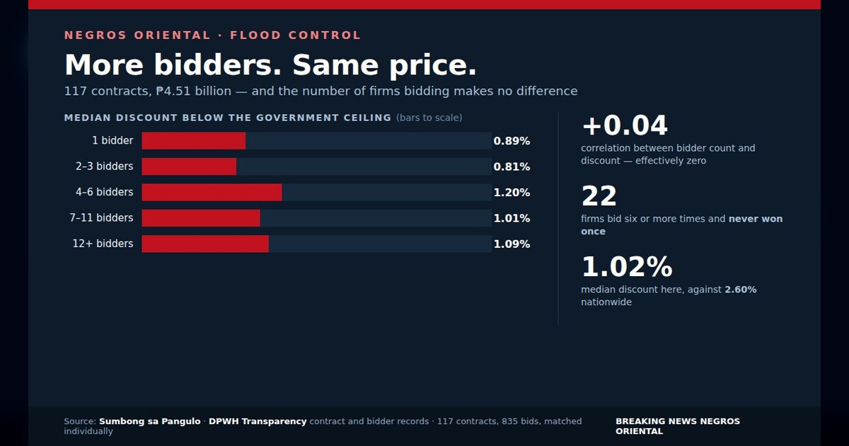 Ghost Bidders and Frozen Prices: The ₱4.5B Flood Deal That Never Bends