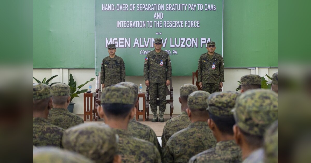 10th Infantry Division Holds First CAA Gratuity and Reserve Integration Rite