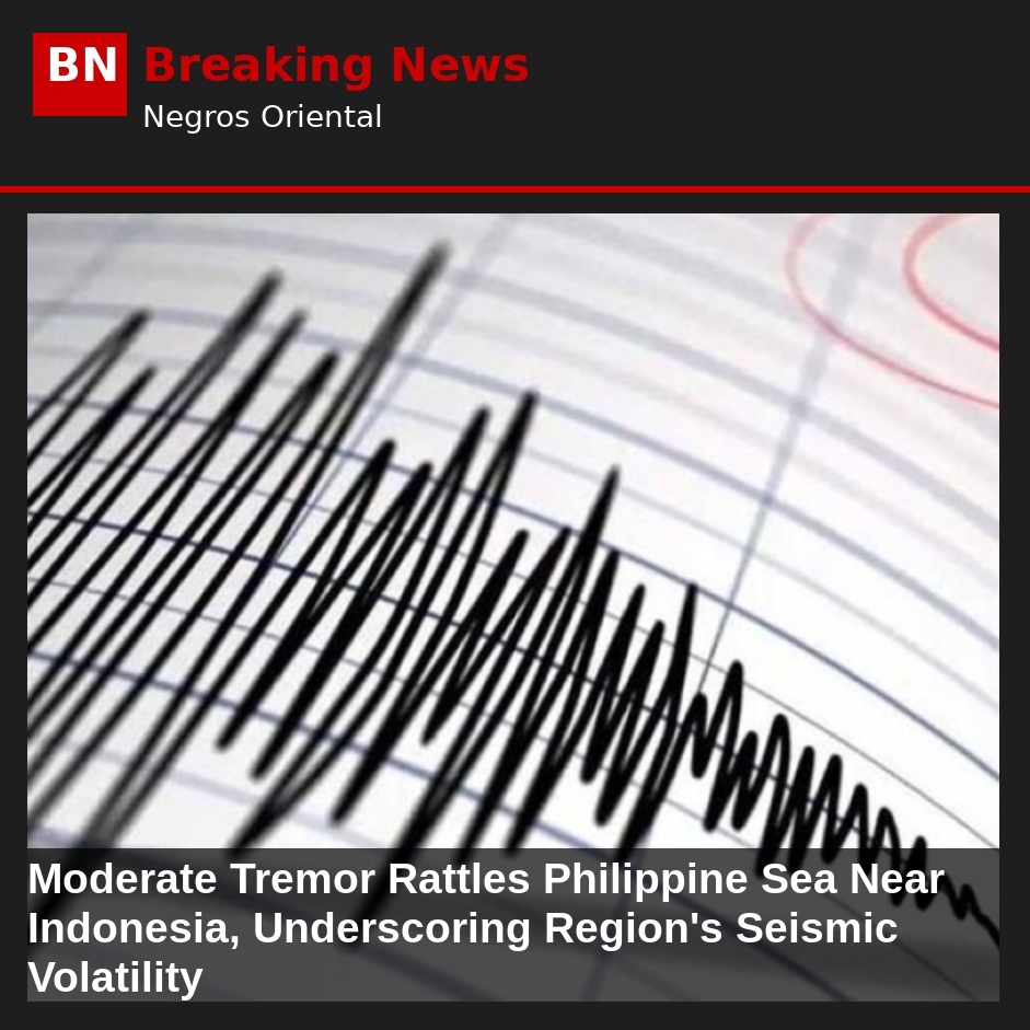 Moderate Tremor Rattles Philippine Sea Near Indonesia, Underscoring Region's Seismic Volatility