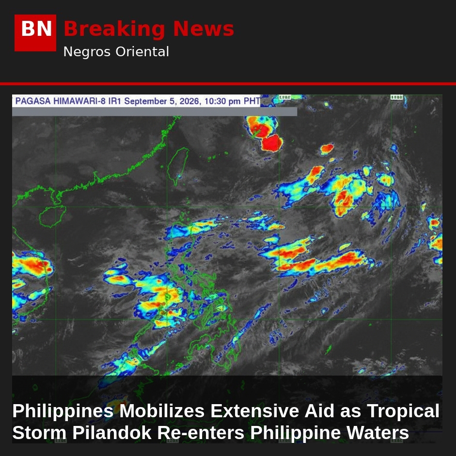 Philippines Mobilizes Extensive Aid as Tropical Storm Pilandok Re-enters Philippine Waters