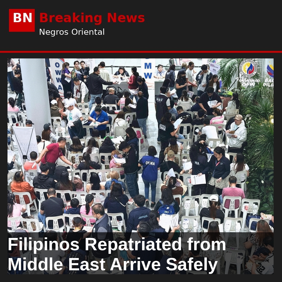 Image related to: Filipinos Repatriated from Middle East Arrive Safely