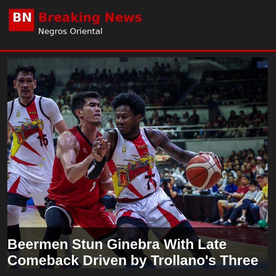 Beermen Stun Ginebra With Late Comeback Driven by Trollano's Three