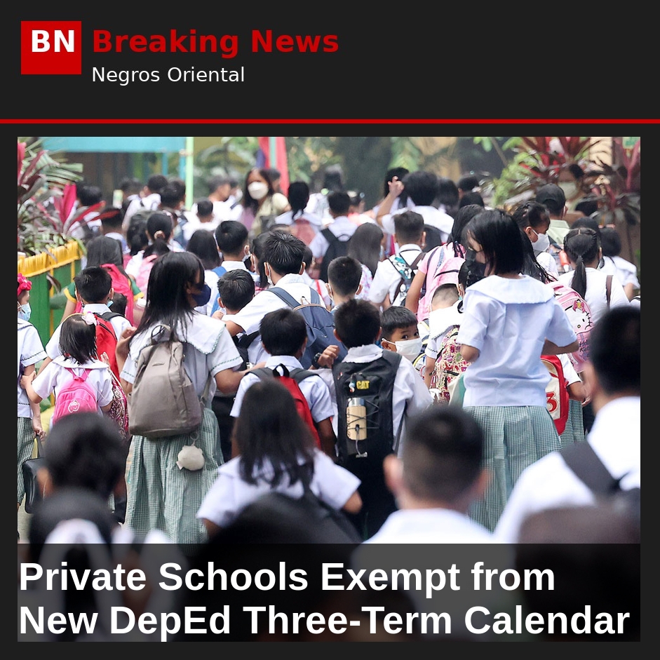 Image related to: Private Schools Exempt from New DepEd Three-Term Calendar