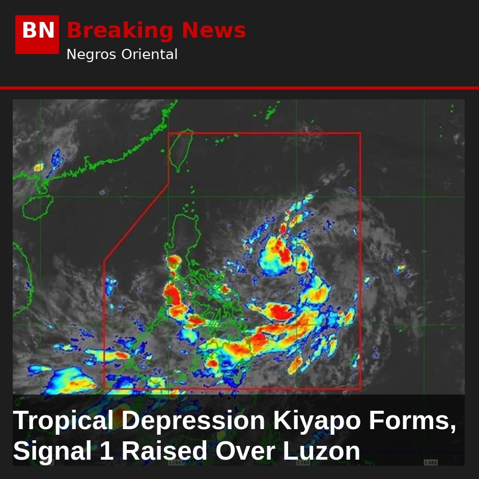 Image related to: Tropical Depression Kiyapo Forms, Signal 1 Raised Over Luzon