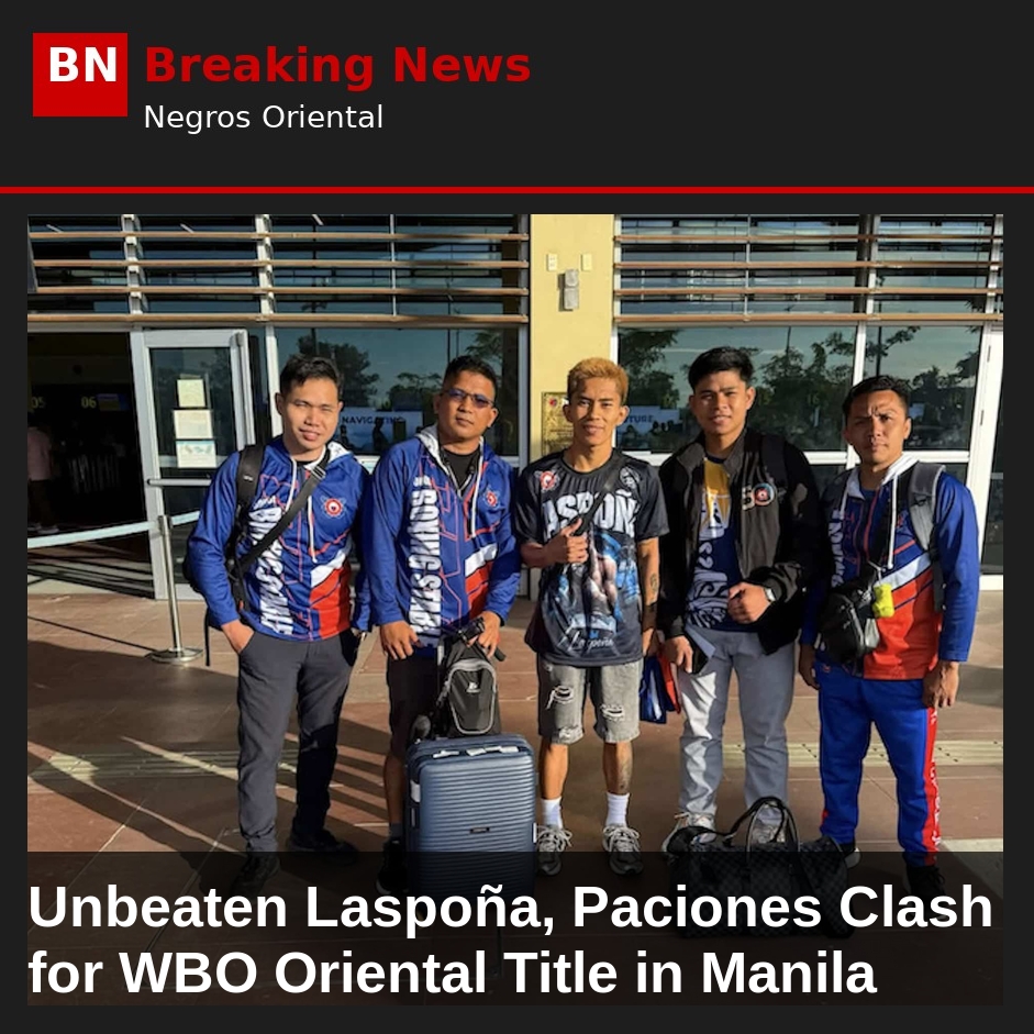 Image related to: Unbeaten Laspoña, Paciones Clash for WBO Oriental Title in Manila