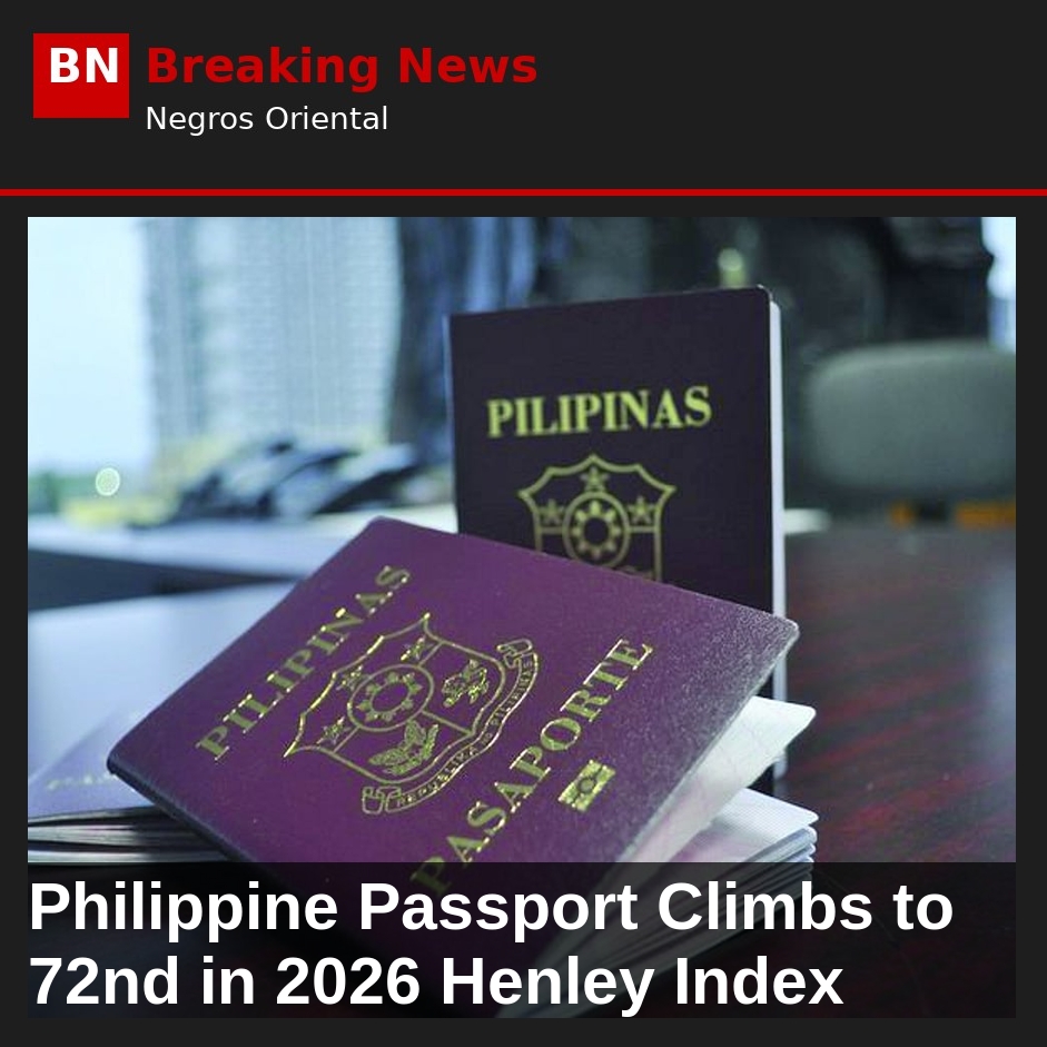 Philippine Passport Climbs to 72nd in 2026 Henley Index