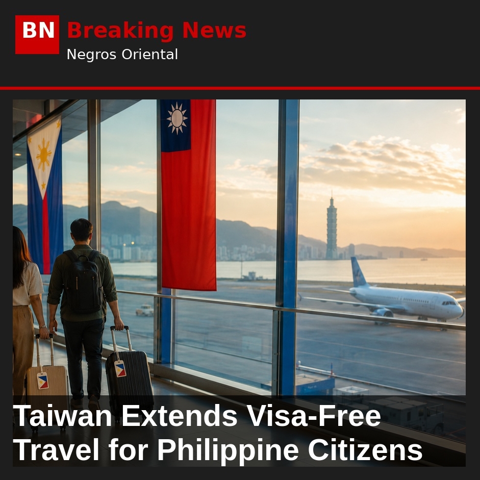 Taiwan Extends Visa-Free Travel for Philippine Citizens