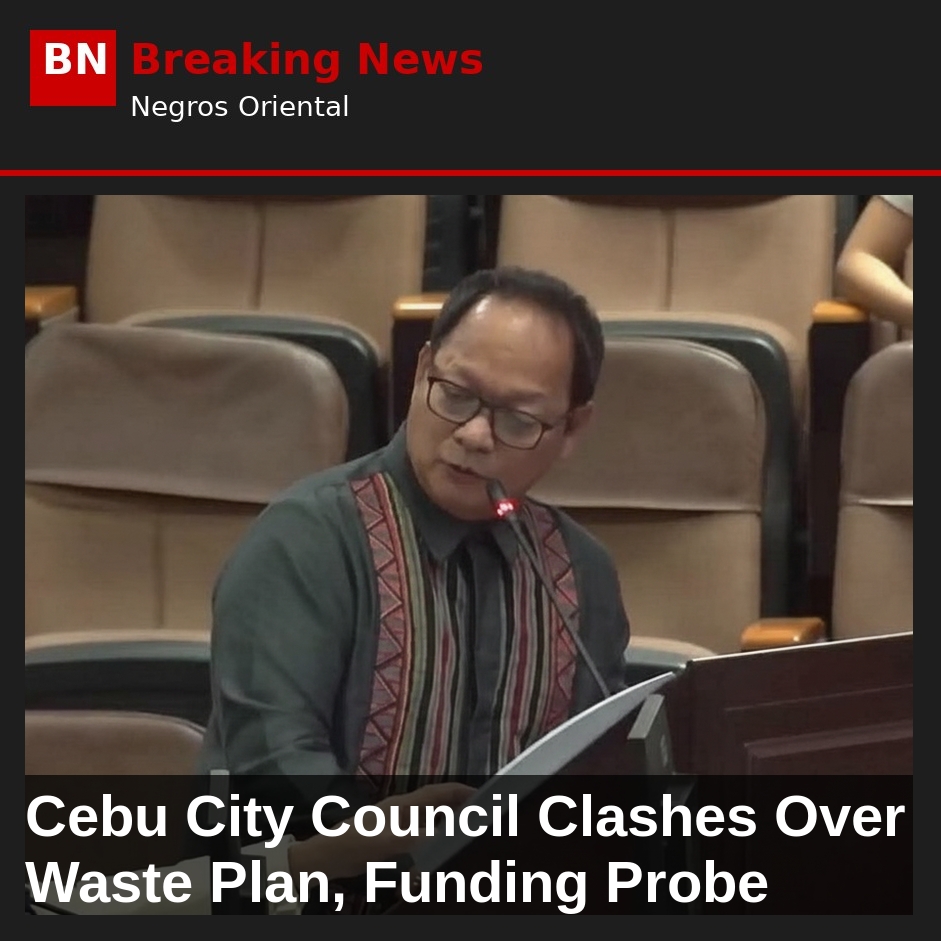 Cebu City Council Clashes Over Waste Plan, Funding Probe