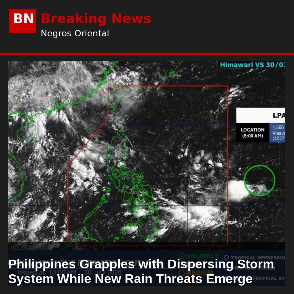 Image related to: Philippines Grapples with Dispersing Storm System While New Rain Threats Emerge