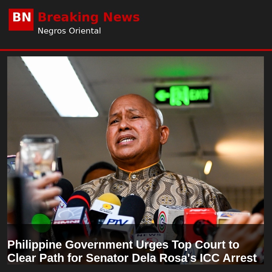 Philippine Government Urges Top Court to Clear Path for Senator Dela Rosa's ICC Arrest