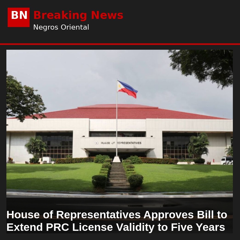 Image related to: House of Representatives Approves Bill to Extend PRC License Validity to Five Years