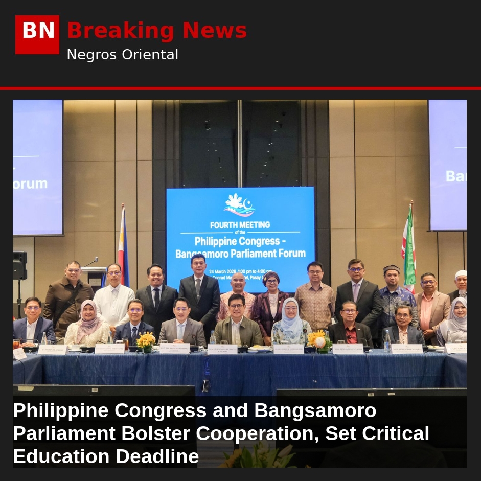 Philippine Congress and Bangsamoro Parliament Bolster Cooperation, Set Critical Education Deadline