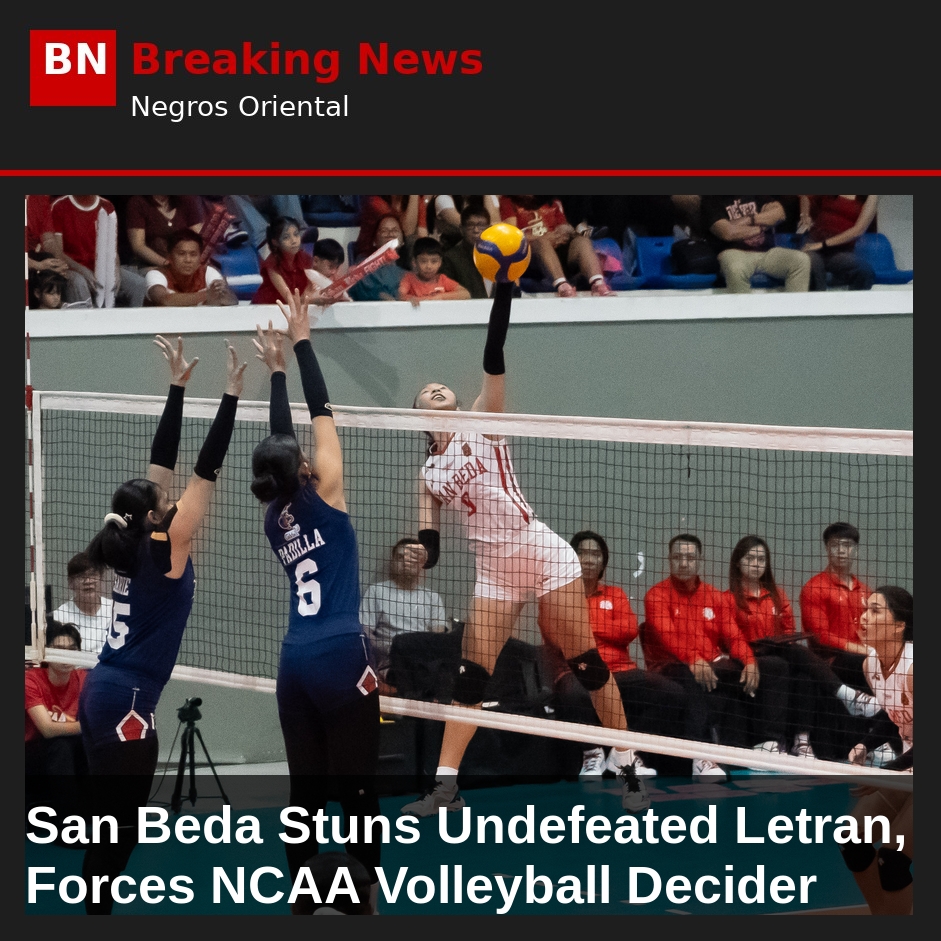 San Beda Stuns Undefeated Letran, Forces NCAA Volleyball Decider