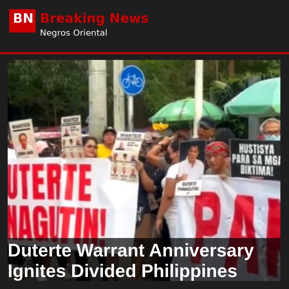 Duterte Warrant Anniversary Ignites Divided Philippines