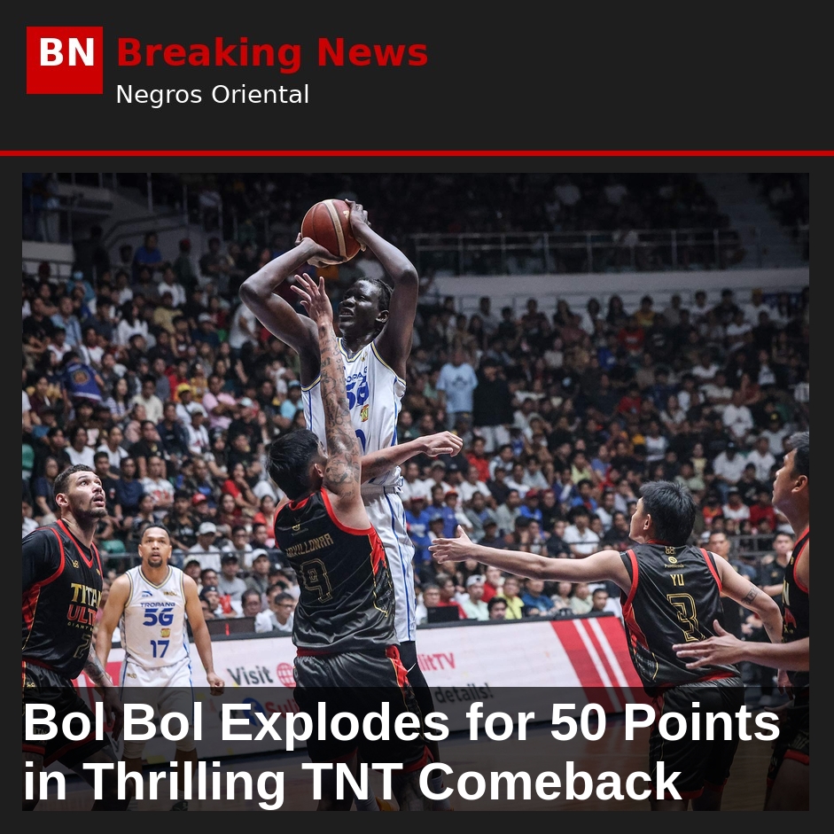 Bol Bol Explodes for 50 Points in Thrilling TNT Comeback