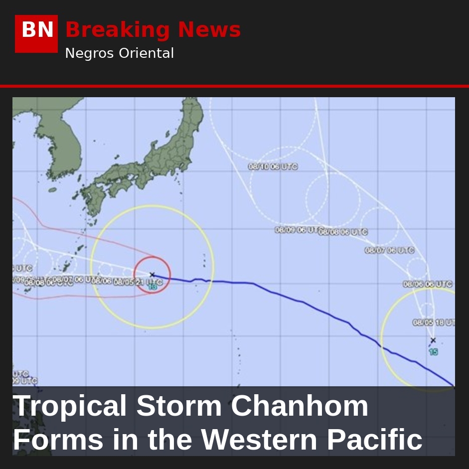Tropical Storm Chanhom Forms in the Western Pacific