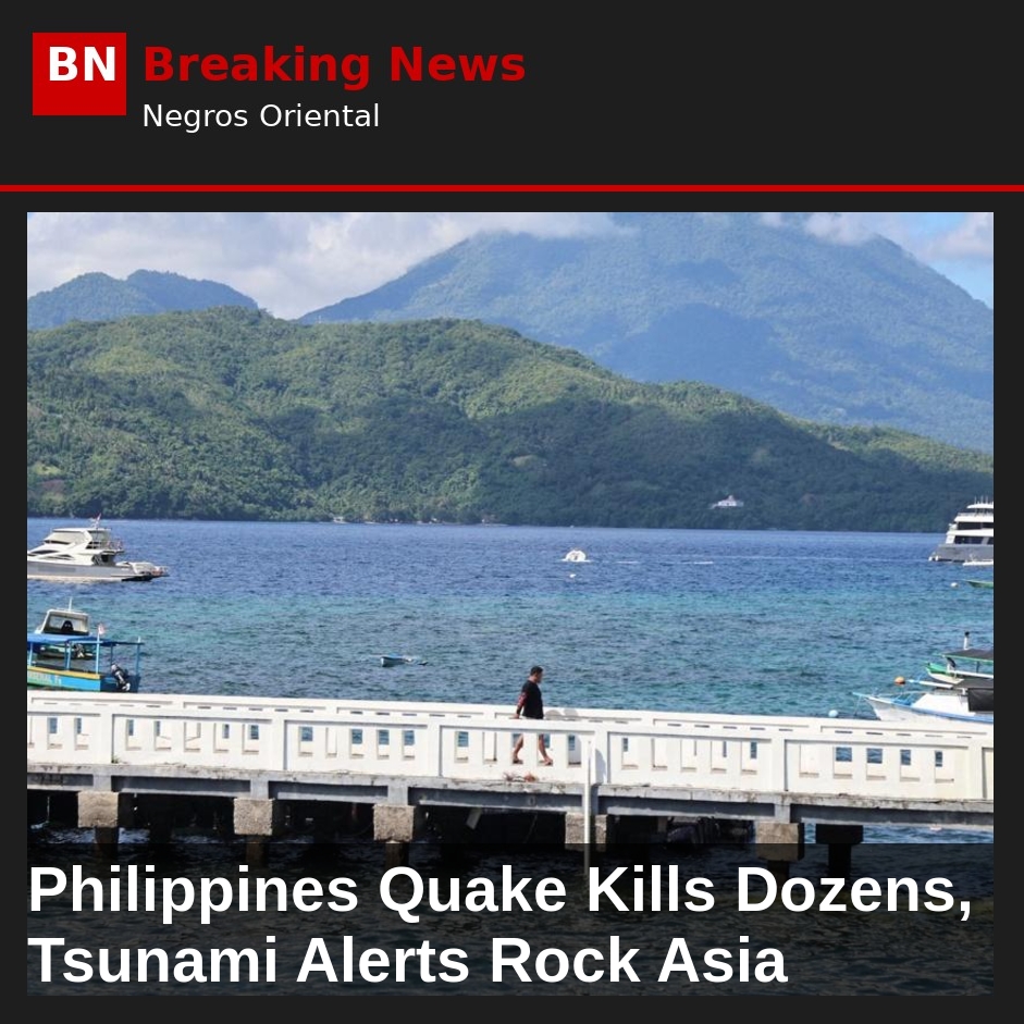Philippines Quake Kills Dozens, Tsunami Alerts Rock Asia
